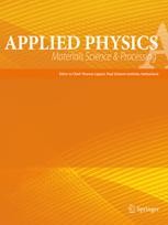 Applied Physics A Journal cover: Applied Physics A