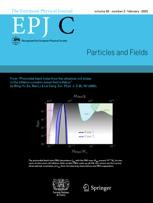 The European Physical Journal C Journal cover: The European Physical Journal C