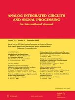 Analog Integrated Circuits and Signal Processing Journal cover: Analog Integrated Circuits and Signal Processing