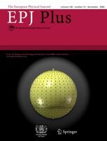 The European Physical Journal Plus Journal cover: The European Physical Journal Plus