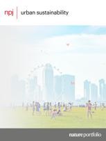 npj Urban Sustainability Journal cover: npj Urban Sustainability